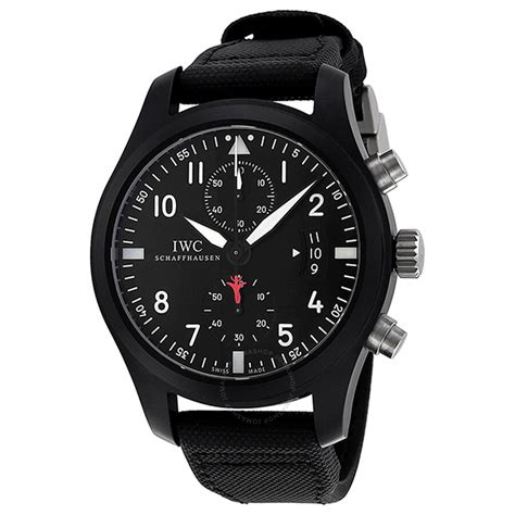 iwc 388001|IWC Pilot Top Gun Edition Black Dial Automatic Men's Watch .